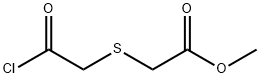 Acetic acid, 2-[(2-chloro-2-oxoethyl)thio]-, methyl ester Struktur