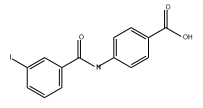 Benzoic acid, 4-[(3-iodobenzoyl)amino]- 结构式