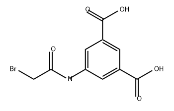 1,3-Benzenedicarboxylic acid, 5-[(2-bromoacetyl)amino]-,61389-10-4,结构式