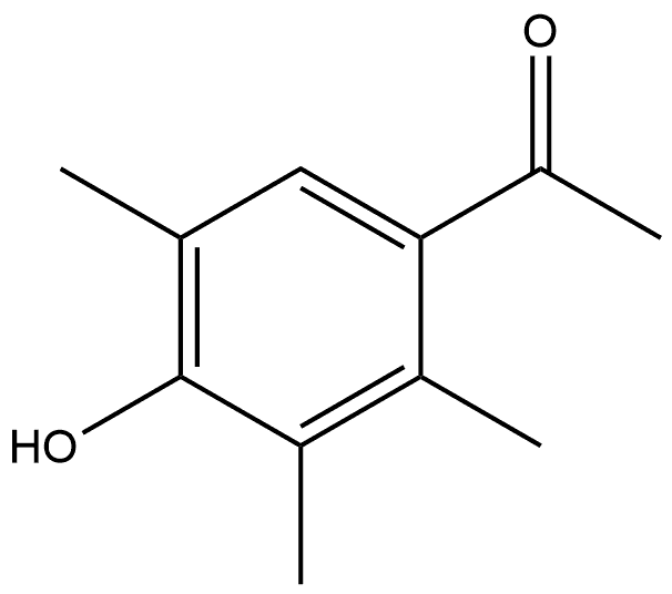 4-羟基-2,3,5-三甲基苯乙酮 结构式