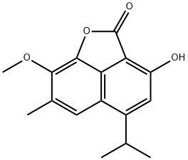 血藤酸内酯7-甲醚 结构式