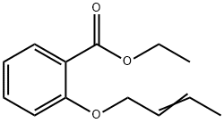 Benzoic acid, 2-(2-buten-1-yloxy)-, ethyl ester Structure