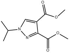 1H-Pyrazole-3,4-dicarboxylic acid, 1-(1-methylethyl)-, 3,4-dimethyl ester 结构式