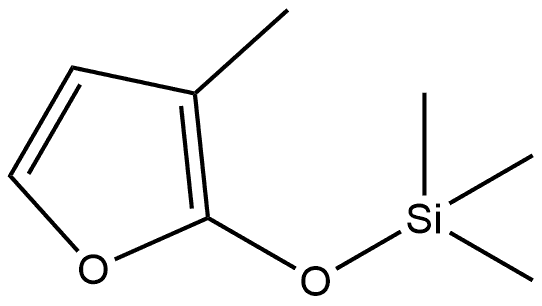 [(3-Methyl-2-furyl)oxy]trimethylsilane, 61550-03-6, 结构式