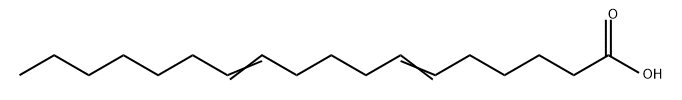 6,11-Octadecadienoic acid Struktur