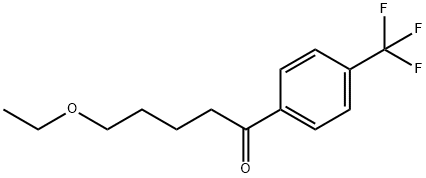 1-Pentanone, 5-ethoxy-1-[4-(trifluoromethyl)phenyl]- Struktur