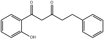 1,3-Pentanedione, 1-(2-hydroxyphenyl)-5-phenyl- 化学構造式