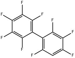 1,1'-Biphenyl, 2,2',3,3',4,4',5,6,6'-nonafluoro- 化学構造式