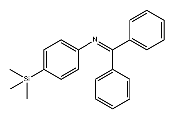 Benzenamine, N-(diphenylmethylene)-4-(trimethylsilyl)- Structure