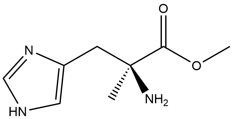 Histidine, α-methyl-, methyl ester Structure