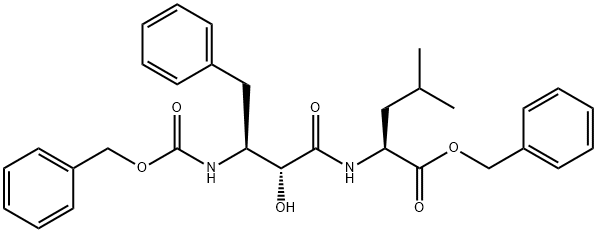 (2S,3R)-2-羟基-3-苄氧羰基氨基-4-苯基-L-亮氨酸-苄基酰胺, 62058-32-6, 结构式
