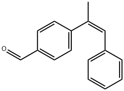 Benzaldehyde, 4-[(1Z)-1-methyl-2-phenylethenyl]- Structure