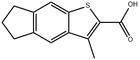 5H-Indeno[5,6-b]thiophene-2-carboxylic acid, 6,7-dihydro-3-methyl- 结构式
