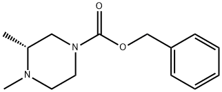 1-Piperazinecarboxylic acid, 3,4-dimethyl-, phenylmethyl ester, (3R)-,623586-01-6,结构式