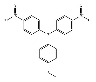 Benzenamine, N-(4-methoxyphenyl)-4-nitro-N-(4-nitrophenyl)- Struktur