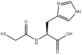 L-Histidine, N-(mercaptoacetyl)- (9CI) Structure