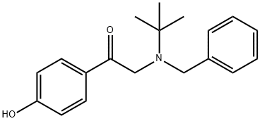 Ethanone, 2-[(1,1-dimethylethyl)(phenylmethyl)amino]-1-(4-hydroxyphenyl)- Struktur
