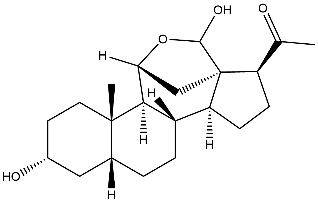 21-deoxytetrahydroaldosterone 化学構造式