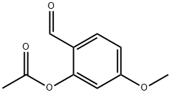 Benzaldehyde, 2-(acetyloxy)-4-methoxy- Struktur