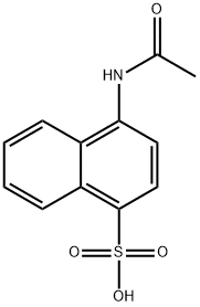 1-Naphthalenesulfonic acid, 4-(acetylamino)- Struktur