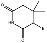 2,6-Piperidinedione, 3-bromo-4,4-dimethyl- 结构式
