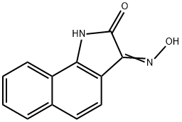 1H-Benz[g]indole-2,3-dione, 3-oxime Struktur
