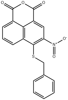 1H,3H-Naphtho[1,8-cd]pyran-1,3-dione, 5-nitro-6-[(phenylmethyl)thio]-