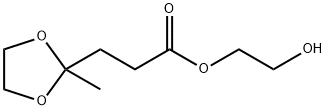 1,3-Dioxolane-2-propanoic acid, 2-methyl-, 2-hydroxyethyl ester