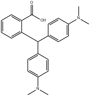 Benzoic acid, 2-[bis[4-(dimethylamino)phenyl]methyl]- Structure