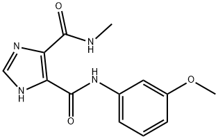 N~4~-(3-methoxyphenyl)-N~5~-methyl-1H-imidazole-4,5-dicarboxamide Struktur