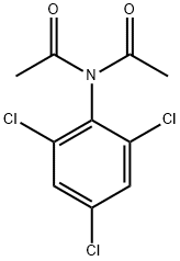 Acetamide, N-acetyl-N-(2,4,6-trichlorophenyl)- 化学構造式