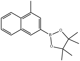 1,3,2-Dioxaborolane, 4,4,5,5-tetramethyl-2-(4-methyl-2-naphthalenyl)- Struktur