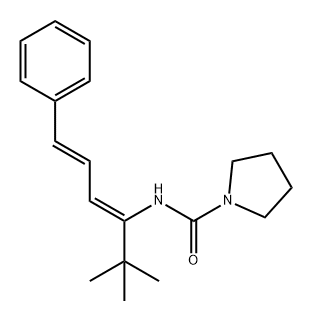 1-Pyrrolidinecarboxamide, N-[1-(1,1-dimethylethyl)-4-phenyl-1,3-butadienyl]-, (Z,E)- (9CI)