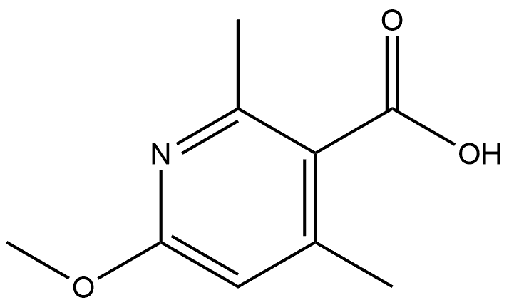 6-Methoxy-2,4-dimethyl-3-pyridinecarboxylic acid Structure