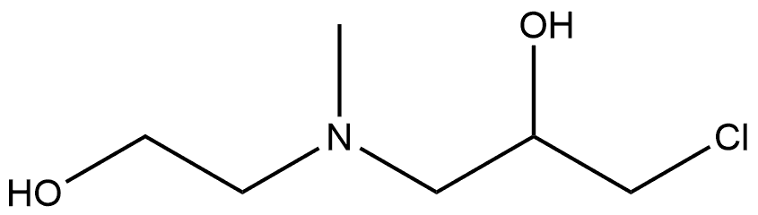 2-Propanol, 1-chloro-3-[(2-hydroxyethyl)methylamino]- Struktur