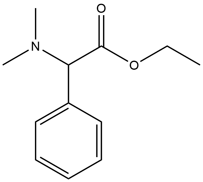 Benzeneacetic acid, α-(dimethylamino)-, ethyl ester,6319-70-6,结构式