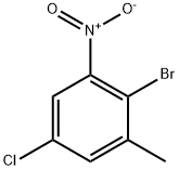 2-溴-5-氯-1-甲基-3-硝基苯,631910-13-9,结构式