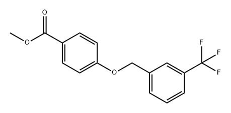 Benzoic acid, 4-[[3-(trifluoromethyl)phenyl]methoxy]-, methyl ester