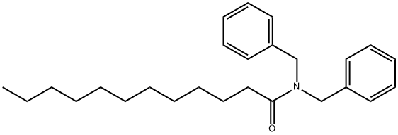 Dodecanamide, N,N-bis(phenylmethyl)- Structure