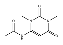 Acetamide, N-(1,2,3,6-tetrahydro-1,3-dimethyl-2,6-dioxo-4-pyrimidinyl)- Struktur