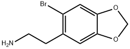 2-(6-bromo-1,3-dioxaindan-5-yl)ethan-1-amine Structure