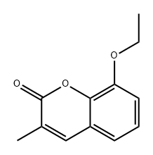 2H-1-Benzopyran-2-one, 8-ethoxy-3-methyl- Structure