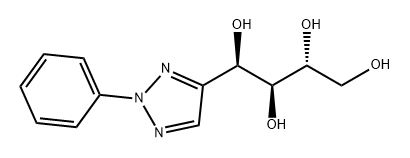 1,2,3,4-Butanetetrol, 1-(2-phenyl-2H-1,2,3-triazol-4-yl)-, (1R,2S,3R)- Structure