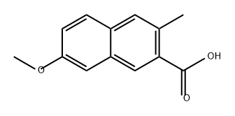 2-Naphthalenecarboxylic acid, 7-methoxy-3-methyl- 结构式