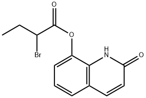 Butanoic acid, 2-bromo-, 1,2-dihydro-2-oxo-8-quinolinyl ester|NULL