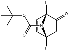 tert-Butyl (1R,4R)-5-oxo-7-azabicyclo[2.2.1]hept-2-ene-7-carboxylate Struktur