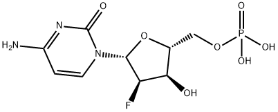 2'-Deoxy-2'-fluorocytidine-5'-monophosphate Structure