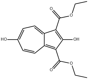 1,3-Azulenedicarboxylic acid, 2,6-dihydroxy-, 1,3-diethyl ester 结构式