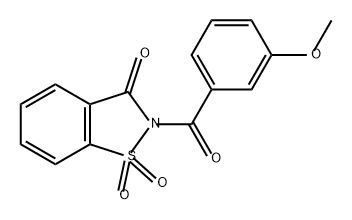 1,2-Benzisothiazol-3(2H)-one, 2-(3-methoxybenzoyl)-, 1,1-dioxide