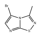 Imidazo[1,2-d]-1,2,4-thiadiazole, 5-bromo-3-methyl- Structure
